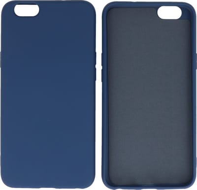 Hoesje Geschikt voor Oppo A59 4G - Fashion Telefoonhoesje Backcover - Siliconen Hoesje - Navy