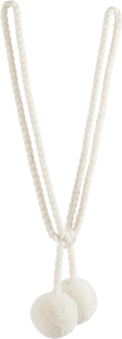 J-Line gordijn Kwast Bollen - katoen - beige
