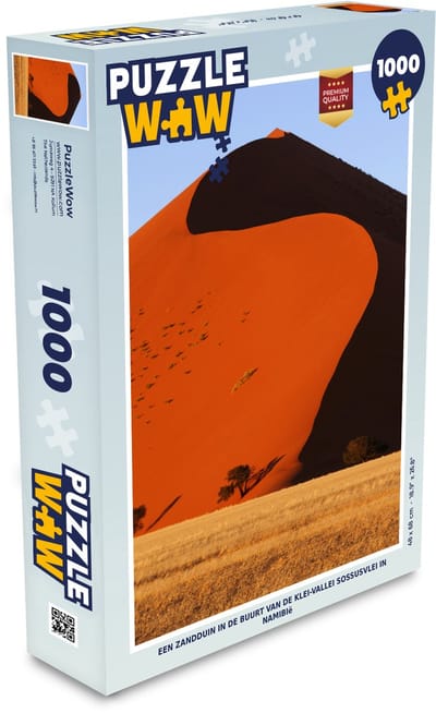 Puzzel Een zandduin in de buurt van de klei-vallei Sossusvlei in Namibië - Legpuzzel - Puzzel 1000 stukjes volwassenen