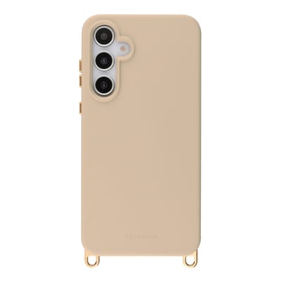 Selencia Hoesje - Geschikt voor Samsung Galaxy A35 / A55 (5G) - Rivièra Backcover met Magnetische Ring met afneembare haakjes - Milky Latte