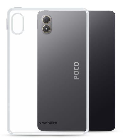 Mobilize Tablethoes geschikt voor POCO Pad M1 Hoes Flexibel TPU | Mobilize Gelly Case Backcover | Doorzichtig Telefoonhoesje Pad M1 | Pad M1 Case | Back Cover - Transparant