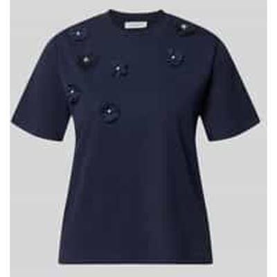 T-shirt met bloemapplicaties