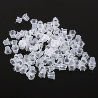 Ensemble de 100 petites tasses d'encre pigmentée pour machine à tatouer professionnelle