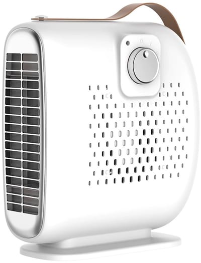 Elektrische Kachel - Elektrische Verwarming voor Binnen - Ventilatorkachel - 500W - Heater - 2 Standen - Wit