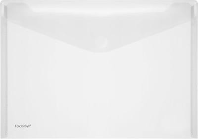 Enveloptas Foldersys A4 PP dwars transp A4 Velcro Envelop Glashelder33