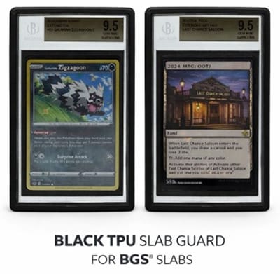 BGS Slab Guard Zwart / Slab Bumper – Bescherming voor TCG, MTG & Yu-Gi-Oh! Graded Cards – TCG Card Protector