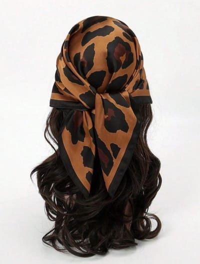 Sjaaltje met print - bandana met print - haarband - sjaaltje meerkleurig - bandana - vierkant sjaaltje met print - bandana sjaaltje - sjaaltje voor dames hals - sjaaltje voor aan tas - sjaal - sjaaltje unisex - scarf - mini sjaal