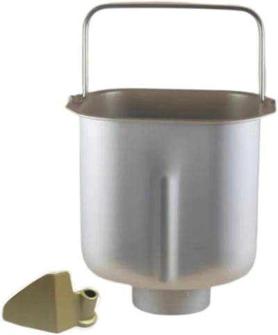 Broodbakmachine Vat - Reserve Emmer - Vers Brood Maken - Met Roerpeddel - Standaard Maat - Zilver