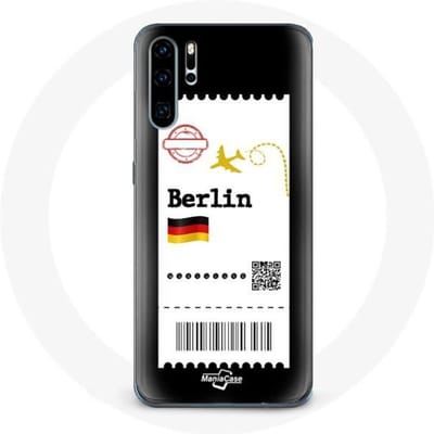 Coque pour Huawei P30 Billet d'avion Berlin