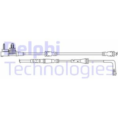 Waarschuwingscontact, remblokslijtage DELPHI LZ0313