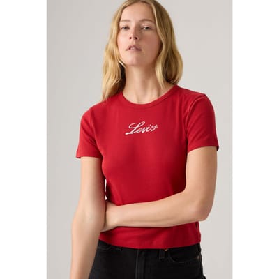 Levi's Graphic Rickie Tee Levis Script Rhythmi Größe: S | Hemden Outlet | Damen