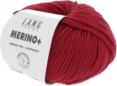Lang Yarns Merino Plus - 60 rood - Merinowol Garen
