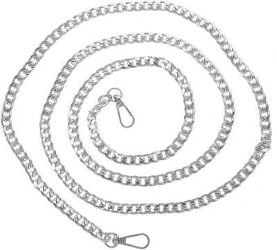 Stalen Platte Ketting Schouderband 160cm Vervangingsriem voor Handtas en Schoudertas - Zilverkleurig, Duurzaam en Stijlvol