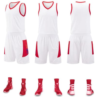 Ensemble Maillot de Basketball Adulte Enfants Maillot de Match Entraînement Maillot d'Été Séchage Rapide Athlétique 5XL