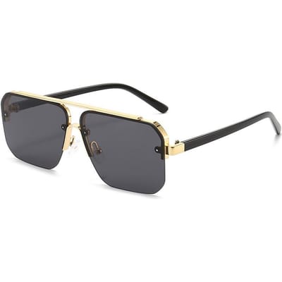Zonnebrillen voor Vierkante Zonnebrillen Dames Trendy Luxe Vintage Modebrillen Retro Steampunk Shades Gafas De Sol Hombre