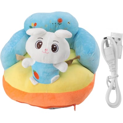 Canapé de soutien pour bébé, Angle réglable, chaise électrique Stable pour bébé, siège au sol, chaise longue en peluche pour blue