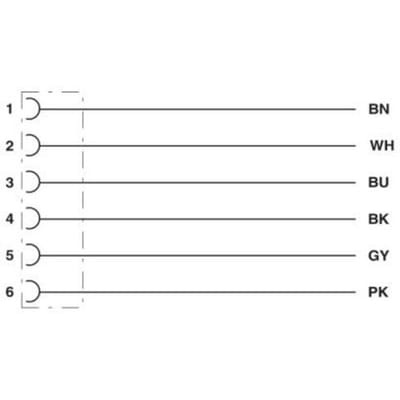 Phoenix Contact 1522228 Sensor/actuator aansluitkabel M8 Aantal polen (sensoren): 6 Bus 10.00 m 1 stuk(s) Piece