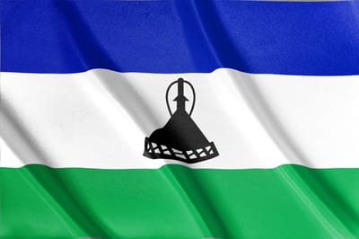 Vlag Lesotho | Lesotho Vlag |  Alle Afrikaanse vlaggen | 52 soorten vlaggen | 200x100cm