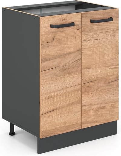 Vicco R-Line Keukenonderkast – 60 cm WB Marmer Krachtige eik goud