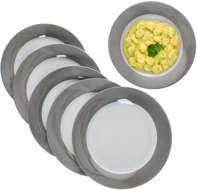 MamboCat Set van 6 Variant dinerborden GROEN
