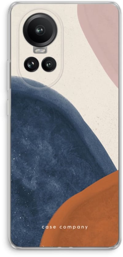 Case Company® - Hoesje geschikt voor Oppo Reno 10 Pro hoesje - Geo #1 - Soft Cover Telefoonhoesje - Bescherming aan alle Kanten en Schermrand
