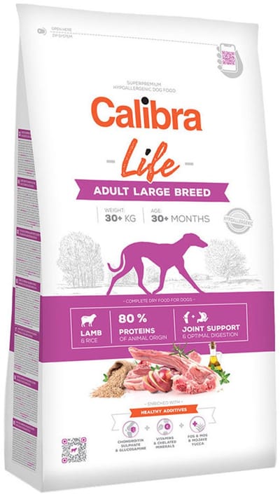Calibra Dog Life Adult Large Breed - Lam - 2,5 kg