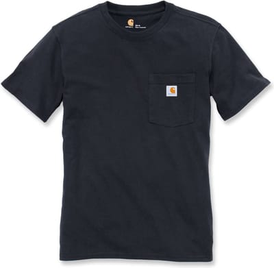 Carhartt Dames-T-shirt Workw Pocket S/S T-shirt Zwart