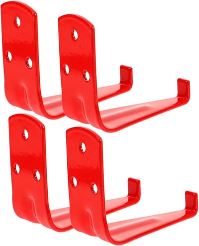 Brandblusser Wandbeugel - Brandblusser Houder - Veilig Ophangen - Stevig IJzeren Ontwerp - 73 x 53 x 32 cm - Rood