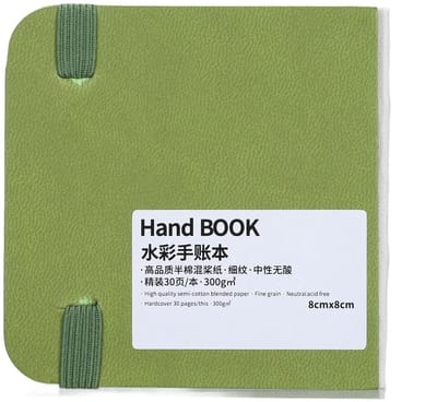 Allecto - Aquareldagboek - Schetsboek - 300GSM Papier - Vierkant 3,1x3,1 - Reisschetsboek - Notitieboek voor Kunstenaars