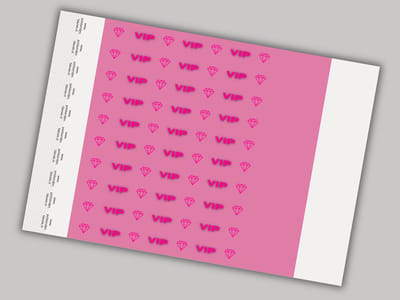 Tyvek Polsbandjes | VIP Roze | 50 Stuks