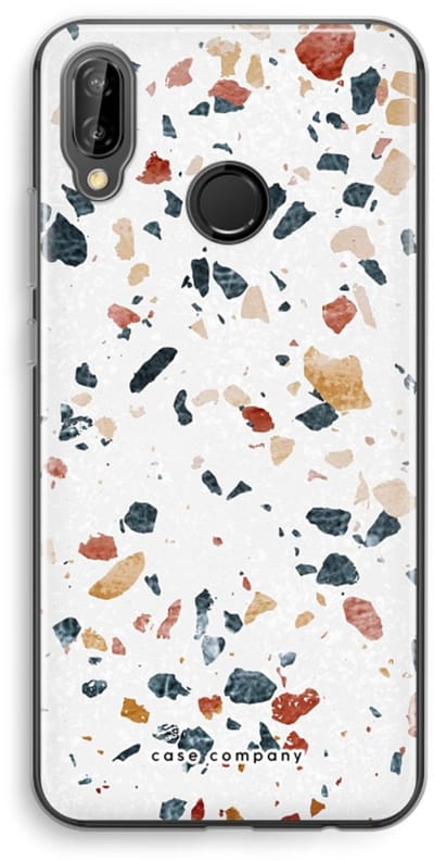 Case Company® - Hoesje geschikt voor Huawei P20 Lite hoesje - Terrazzo N°4 - Soft Cover Telefoonhoesje - Bescherming aan alle Kanten en Schermrand