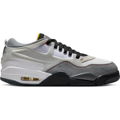 Air Jordan 4 RM Premium Motorsports Heren Sneakers Wit Zwart Rookgrijs IB8052-100 46
