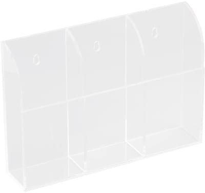 Dailygoody - Wandopberger voor Afstandsbediening - 3 Compartimenten - Duurzaam Acryl - Handige Oplossing voor Opberging - Ruimtebesparend Ontwerp - Ge