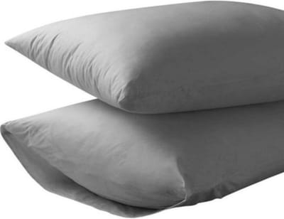 100% Katoen - Kussenslopen - Set van 2 - 60x70 cm - Antraciet