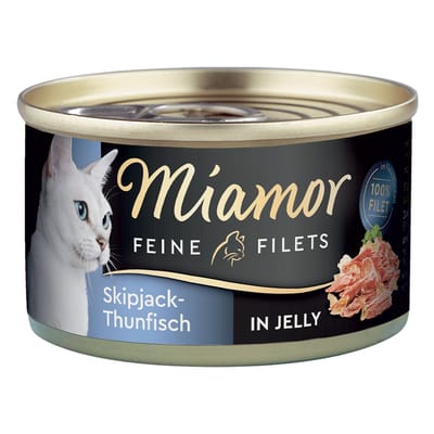 Miamor - Fijne filets blik 24x100g - Gestreepte tonijn in gelei
