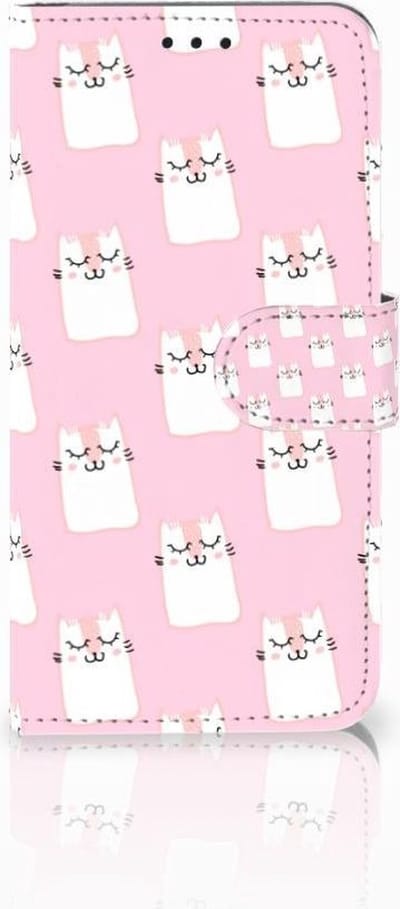 Boekhoesje voor Huawei P30 Lite (2020) Telefoonhoesje met Pasjes Sleeping Cats