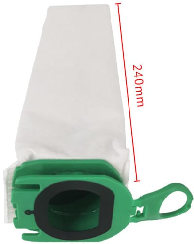 6 stuks - Stofzuigerzakken - Hoogwaardig vezelfilter - Stofopvangzak - 24 cm - Geschikt voor huishoudelijk stofzuigen binnenshuis en als vervangingsonderdeel, compatibel met huisdiervriendelijke huishoudelijke stofzuigers binnenshuis - Wit