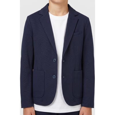 Tommy Hilfiger Boys Pique Regular Blazer Dark Night Navy Maat: 3 | Jassen Outlet | Unisex | Blauw