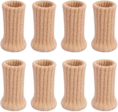8 Stuks Stoelpootsokken voor Meubels - Antislip en Geluidswerend