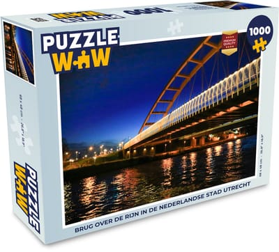 Puzzel Water - Utrecht - Brug - Legpuzzel - Puzzel 1000 stukjes volwassenen