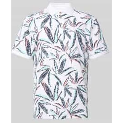 Regular fit poloshirt van een mix van katoen en elastaan