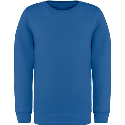Native Spirit Ecologische kindersweater met ronde hals NS403 - Sea Blue - 10/12 years (10/12 ans)