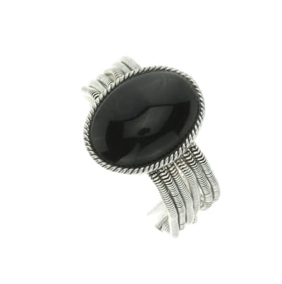 Behave - armband met zwarte steen - boho stijl voor avondlooks