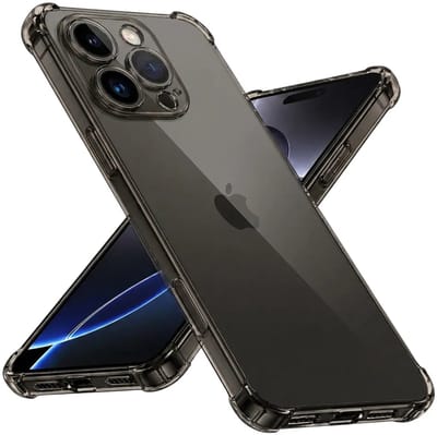 Hoesje geschikt voor Apple iPhone 16 Pro Max - Techsuit Shockproof Silicone Back Cover - Zwart