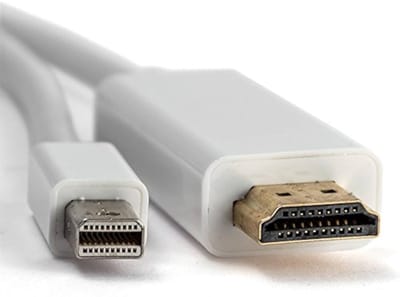 Mini DisplayPort 1.1 naar HDMI 1.3 kabel - Adapter - Connector - Full HD - 1080p - 1,8m - Universele kabel - Cable - Wit - Jonyx
