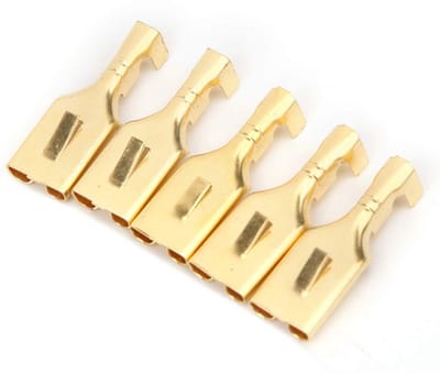 Dailygoody - 100pcs Female Spade Connector - Spade Terminals - Grote hoeveelheid - 7.8mm - Snel aansluiten - Geschikt voor diverse toepassingen - Set ...