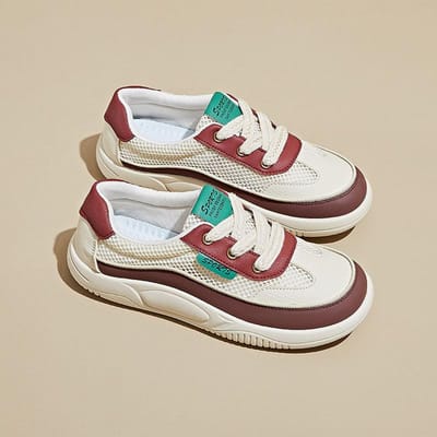 Zomer Mesh Witte Schoenen Nieuwe Stijl Vrouwelijke Studenten Hoogteverhogende Ademende Boardschoenen Casual Schoenen 40 white