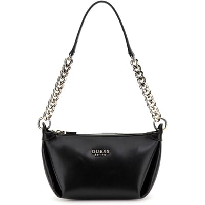 GUESS Schoudertas Eco Evaine Top Zip Shoulder Bag Black Zwart
