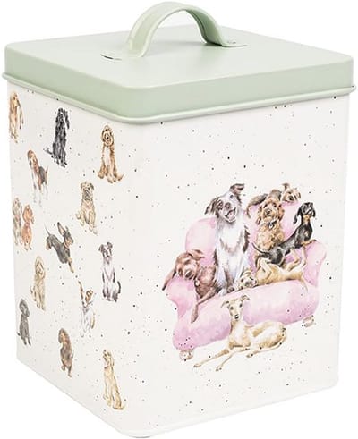 Luxe Hondensnoepjesblik met Prachtige Hondenillustraties