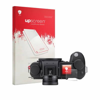 upscreen - Screenprotector voor Leica SL3-P (Schouderdisplay) - Folie Beschermfolie Beschermglas transparant